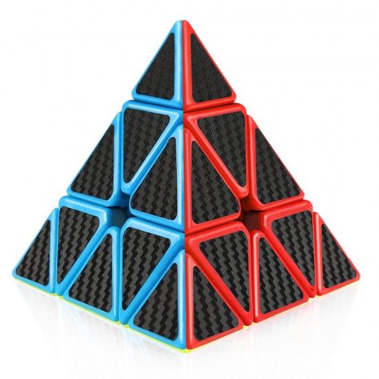 Cub Magic 3x3x3, Moyu MoFangJiaoShi Pyraminx, fibra de carbon, 59CUB-1