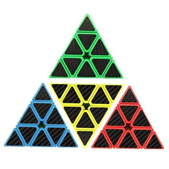 Cub Magic 3x3x3, Moyu MoFangJiaoShi Pyraminx, fibra de carbon, 59CUB-1