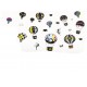 Sticker decorativ 5D Baloane colorate Sticker decorativ 5D Baloane colorate