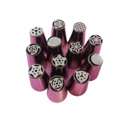 Set 12 duiuri ornat din inox, Rose, 58COF Set 12 duiuri ornat din inox, Rose, 58COF