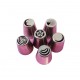 Set 6 duiuri ornat din inox, Rose, 57COF