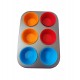 Tava De Copt 6 Briose, 6  Cupe din silicon, 70COF