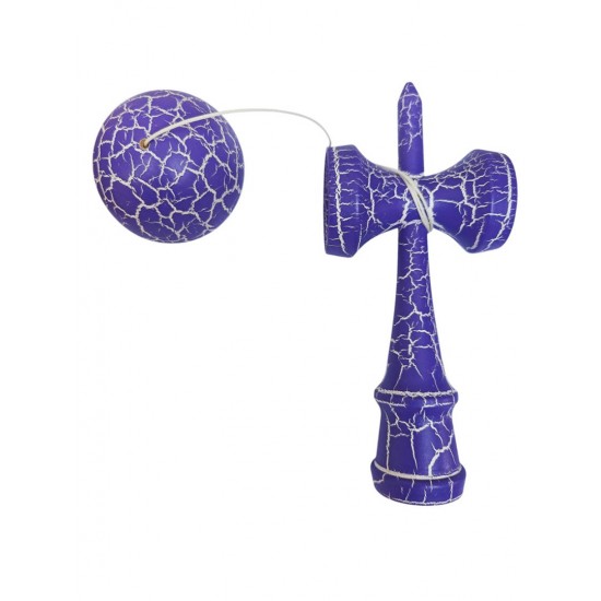 Kendama Profesionala, Bila din lemn, Design artistic cu finisaj Crapatura + Sticker pentru Telefon, 109KD