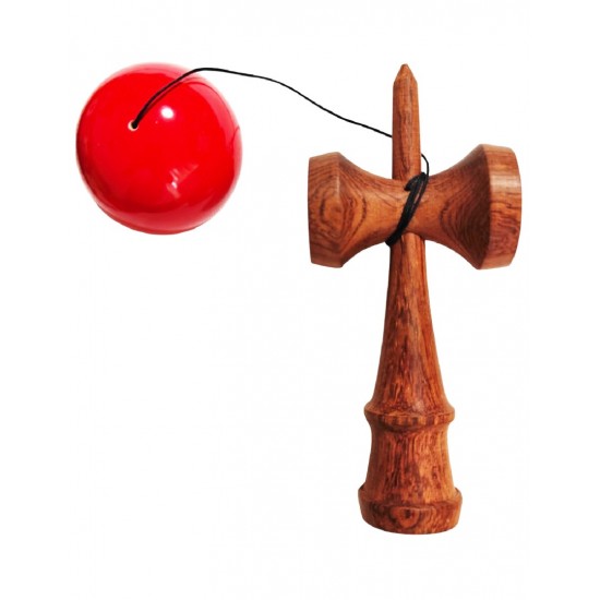 Kendama din lemn natural, Bila lemn + Sticker Waterproof USA pentru telefon, 148KD