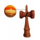 Kendama din lemn natural, Bila lemn + Sticker Waterproof USA pentru telefon, 150KD