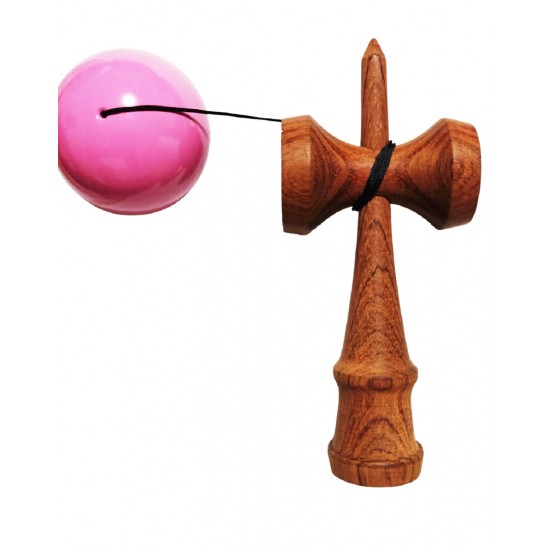 Kendama din lemn natural, Bila lemn + Sticker Waterproof USA pentru telefon, 161KD