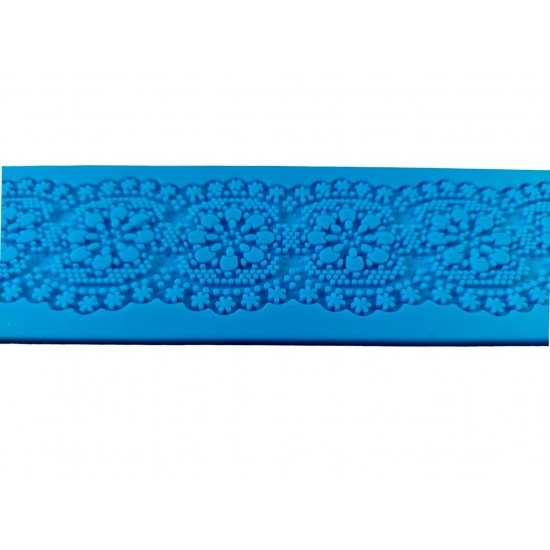 Matrita silicon pentru fondat, pentru decorare torturior,  Albastru, 39 cm, 494COF