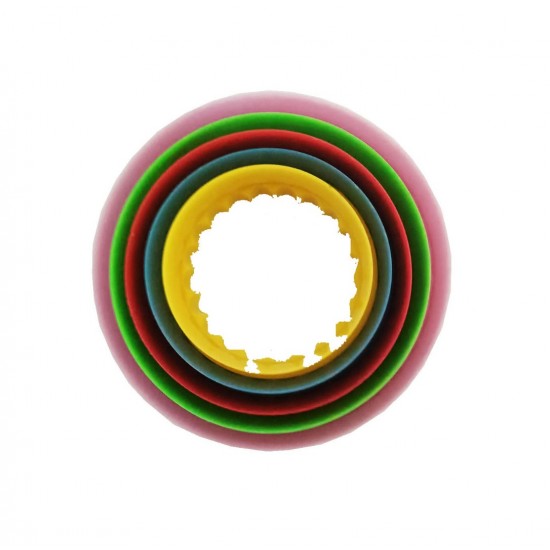 Set 5 forme decupatoare in forma de Cerc, pentru biscuiti sau gogosi, 9 cm, 517COF
