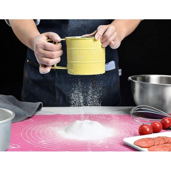 Covoras pentru aluat din silicon, foaie antiaderenta, 60x80 cm, Mov, 558COF