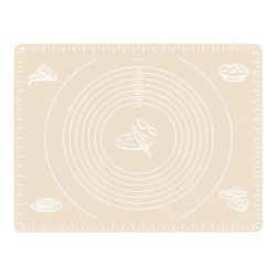 Covoras pentru aluat din silicon, foaie antiaderenta, 60x80 cm, Bej, 559COF