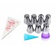 Set 10 piese, 7 Duiuri de Ornament pentru Torturi si Prajituri, 1 pos silicon. 1 adaptor, 100 de posuri, 562COF Set 10 piese, 7 Duiuri de Ornament pentru Torturi si Prajituri, 1 pos silicon. 1 adaptor, 100 de posuri, 562COF