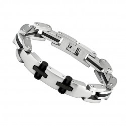 Bratara din otel inoxidabil, Grad chirurgical 316L, Cross, A4S1899 Bratara din otel inoxidabil, Grad chirurgical 316L, Cross, A4S1899