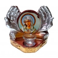 Candela cu doua maini, Fecioara Maria, 21 cm, GXL052