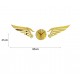 Ceas decorativ de perete, Aripi, Oglinda acrilica, 85 cm, MC-061