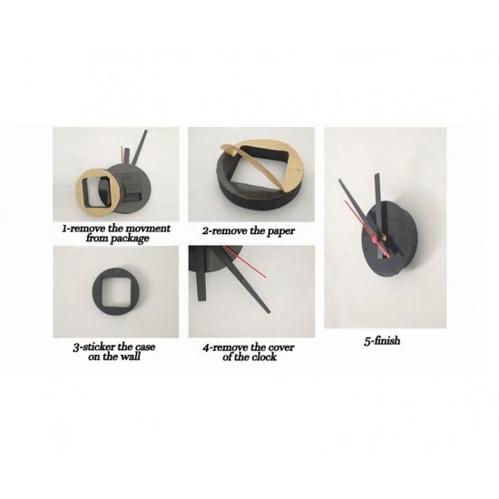 Ceas decorativ de perete, Bufnite, Ceas cu Autocolant, 55 cm, CD871 Ceas decorativ de perete, Bufnite, Ceas cu Autocolant, 55 cm, CD871