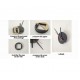 Ceas decorativ de perete, Bufnite, Ceas cu Autocolant, 55 cm, CD871 Ceas decorativ de perete, Bufnite, Ceas cu Autocolant, 55 cm, CD871
