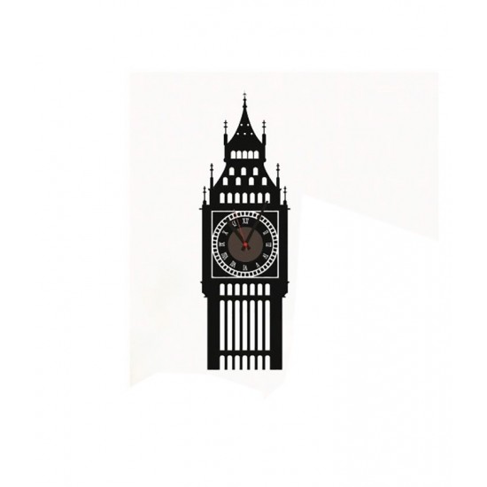 Ceas decorativ de perete, Big Ben, Ceas cu Autocolant, 90 cm, CD882