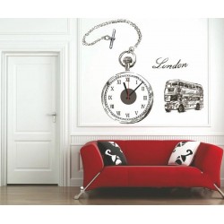 Ceas decorativ de perete, London, Ceas cu Autocolant, 50 cm, CD869 Ceas decorativ de perete, London, Ceas cu Autocolant, 50 cm, CD869