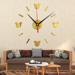 Ceas decorativ de perete, Mickey Mouse, Oglinda acrilica, 40 cm, MC-053 Ceas decorativ de perete, Mickey Mouse, Oglinda acrilica, 40 cm, MC-053