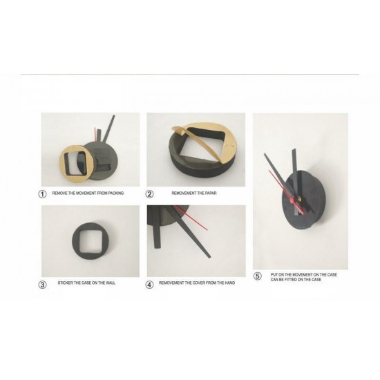 Ceas decorativ de perete, London, Ceas cu Autocolant, 52 cm, CD861