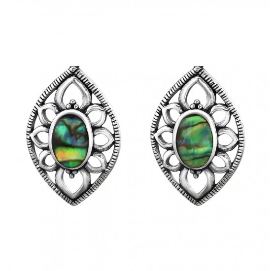 Cercei argint,  Multicolor Abalone , A4S30829