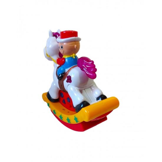 Cowboy pe cal, Balanseaza lumineaza si canta, Galben, 17135SX-1