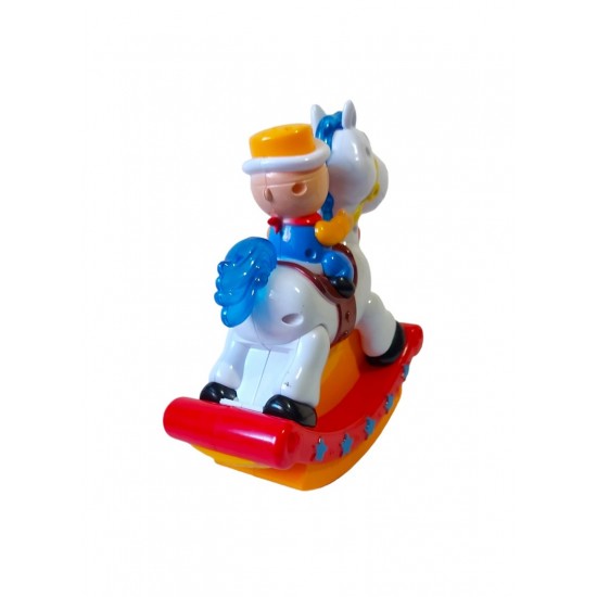 Cowboy pe cal, Balanseaza lumineaza si canta, Rosu, 17135SX
