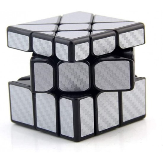 Cub Magic  3x3x3 Moyu Unequal Fisher fibra de carbon silver, 153CUB-1