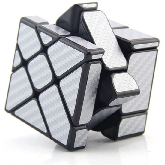 Cub Magic  3x3x3 Moyu Unequal Fisher fibra de carbon silver, 153CUB-1