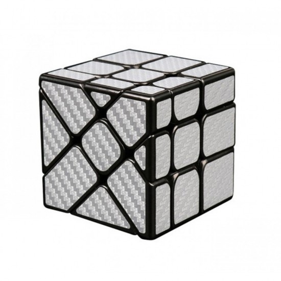 Cub Magic  3x3x3 Moyu Unequal Fisher fibra de carbon silver, 153CUB-1