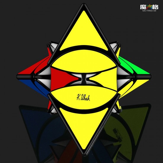 Cub Magic 3x3x3, QiYi Coin Tetrahedron Pyraminx , Black, 301CUB-1