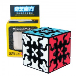Cub Magic 3x3x3, QiYi Gear 5.7 cm SpeedCube, Black, 418CUB-1