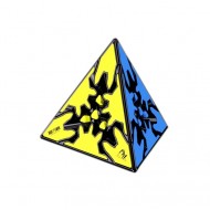 Cub Magic 3x3x3 QiYi Gear Pyraminx Speedcube, Black, 335CUB-1