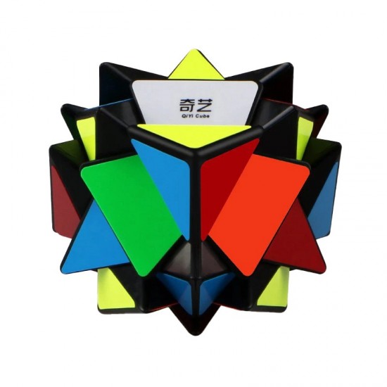 Cub Magic 3x3x3 QiYi Strange Shape Fisher Speedcube, Black, 340CUB-1