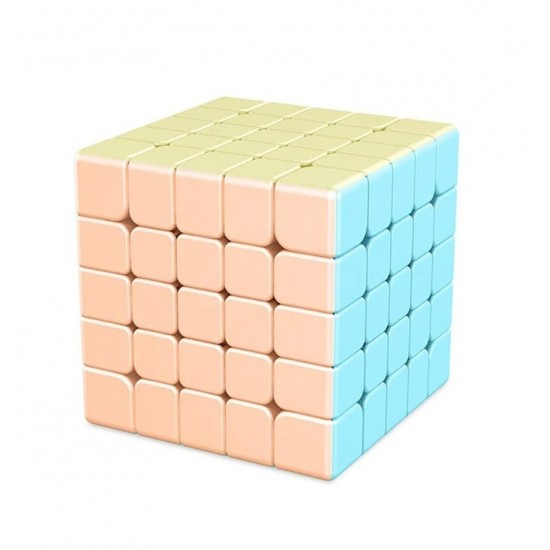 Cub Magic 5x5x5 Moyu MoFang Meilong, Stickerless macaron, 445CUB-1