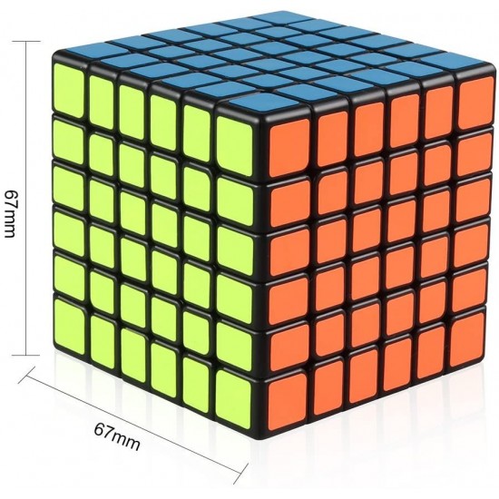 Cub Magic 6x6x6 Moyu MoFang Meilong, Black, 440CUB-1 Cub Magic 6x6x6 Moyu MoFang Meilong, Black, 440CUB-1