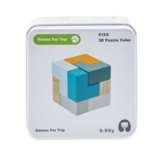 Cub magic 3D din lemn, 9 piese , 500CUB Cub magic 3D din lemn, 9 piese , 500CUB