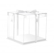 Cutie Toruti cu capac transparent si baza din carton plastifiat solid si rezistent, 33x33 cm, 414COF Cutie Toruti cu capac transparent si baza din carton plastifiat solid si rezistent, 33x33 cm, 414COF