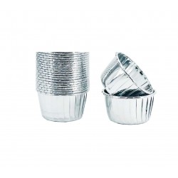 Forma pentru Cupcakes, 10 cavitati, Argintiu, 6 cm, 316COF