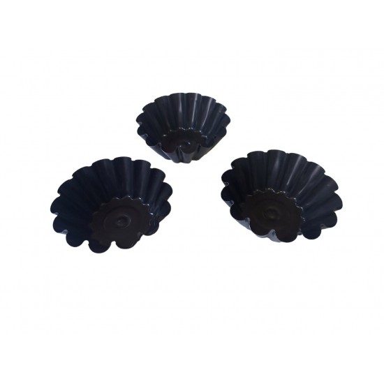 Forma pentru Savarine, Set 10 cavitati, Negru, 10 cm, 400COF