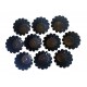 Forma pentru Savarine, Set 10 cavitati, Negru, 10 cm, 400COF