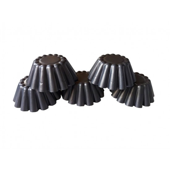 Forma pentru Savarine, Set 5 cavitati, Gri, 10 cm, 328COF