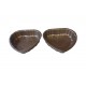 Forma pentru Tarte, Set 2 forme, Inima, Maro, 10 cm, 403COF