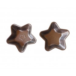 Forma pentru Tarte, Set 2 forme, Stea, Maro, 10 cm, 405COF