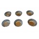Forma pentru mini Tarte, Set 6 cavitati, Roz, 6.5 cm, 387COF