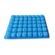 Forma silicon 48 cavitati, Litere, Pentru bomboane sau cuburi de Gheata, Albastru, 23 cm, 224COF