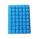 Forma silicon 48 cavitati, Litere, Pentru bomboane sau cuburi de Gheata, Albastru, 23 cm, 224COF