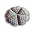 Forma silicon 5 cavitati triunghi, Pentru Grofe, Mov, 21 cm, 254COF