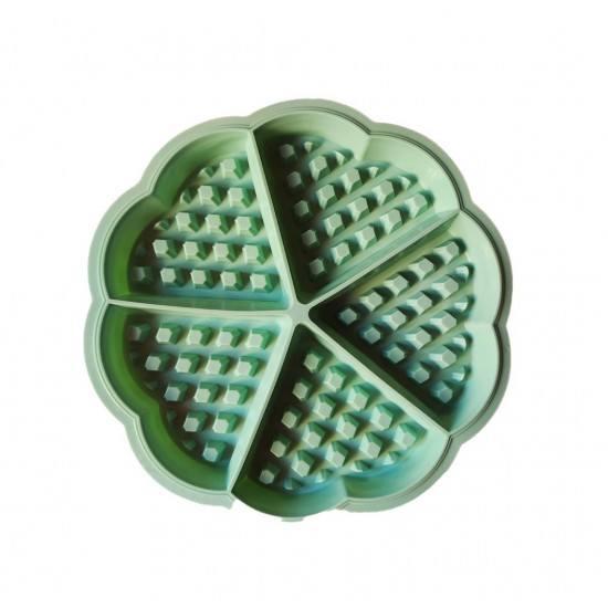 Forma silicon 5 cavitati triunghi, Pentru Grofe, Verde, 21 cm, 252COF