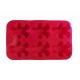 Forma silicon, Pentru turta dulce, 6 cavitati, Rosu, 25 cm, 349COF